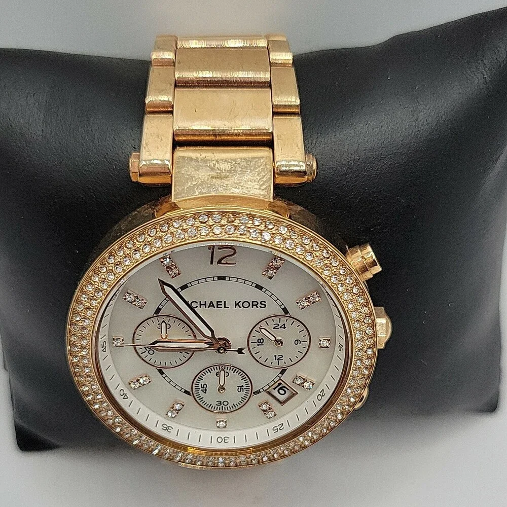 Michael Kors Parker MK5491 Women Stainless Steel Analog Dial Quartz Watch AM530 - Picture 5 of 11